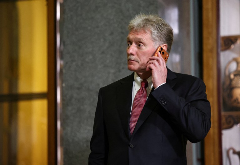 Porta-voz do Kremlin Dmitry Peskov
 22/12/2025    Sputnik/Alexander Kazakov/Pool via REUTERS