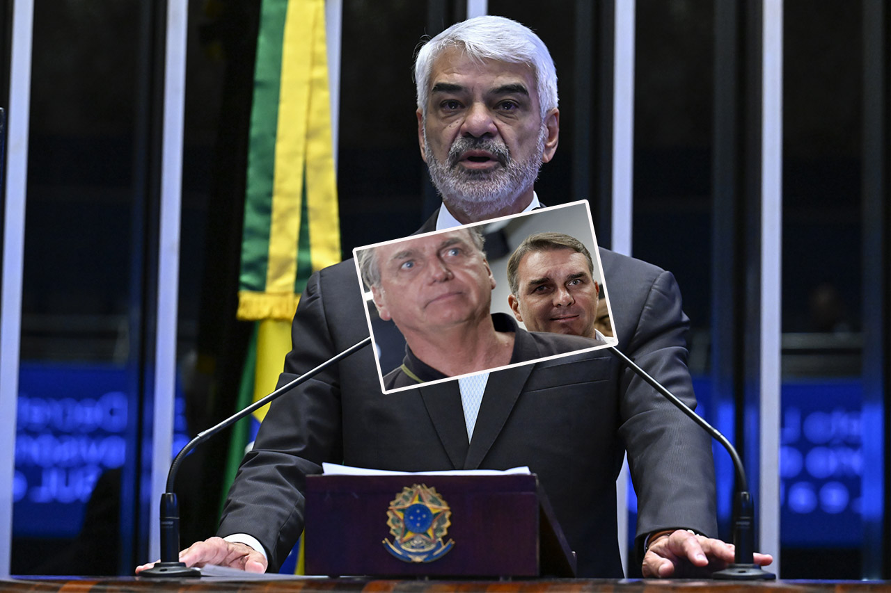 Humberto Costa, Jair e Flávio Bolsonaro
