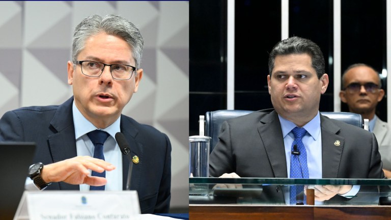Alessandro Vieira e Davi Alcolumbre