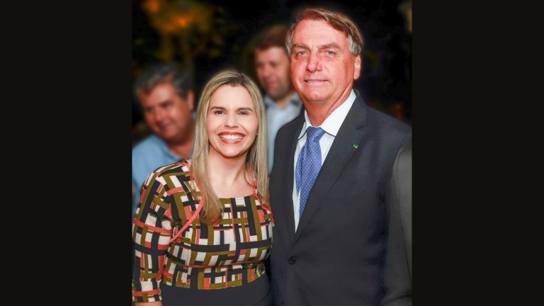 Clarissa Tércio e Jair Bolsonaro
