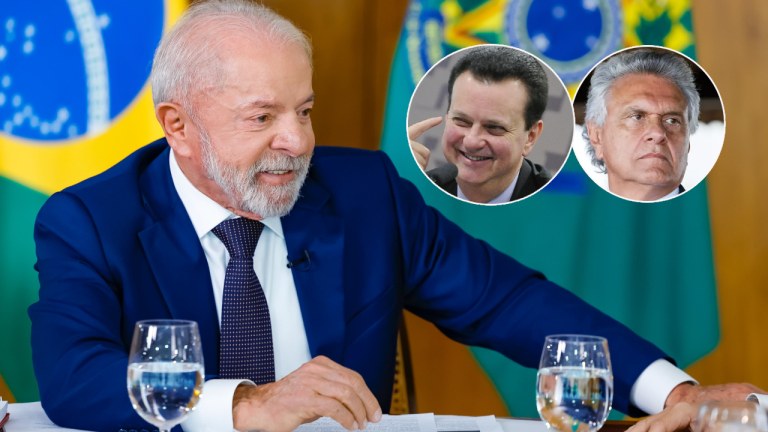 Presidente Lula, Gilberto Kassab e Ronaldo Caiado