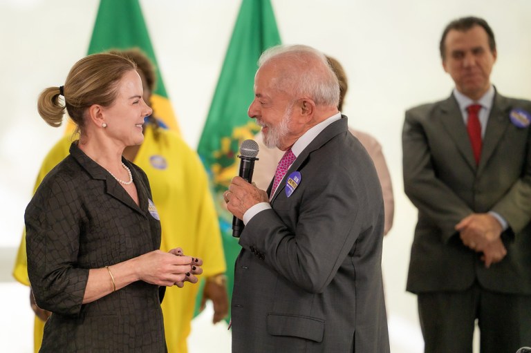 Gleisi Hoffamnn e Lula