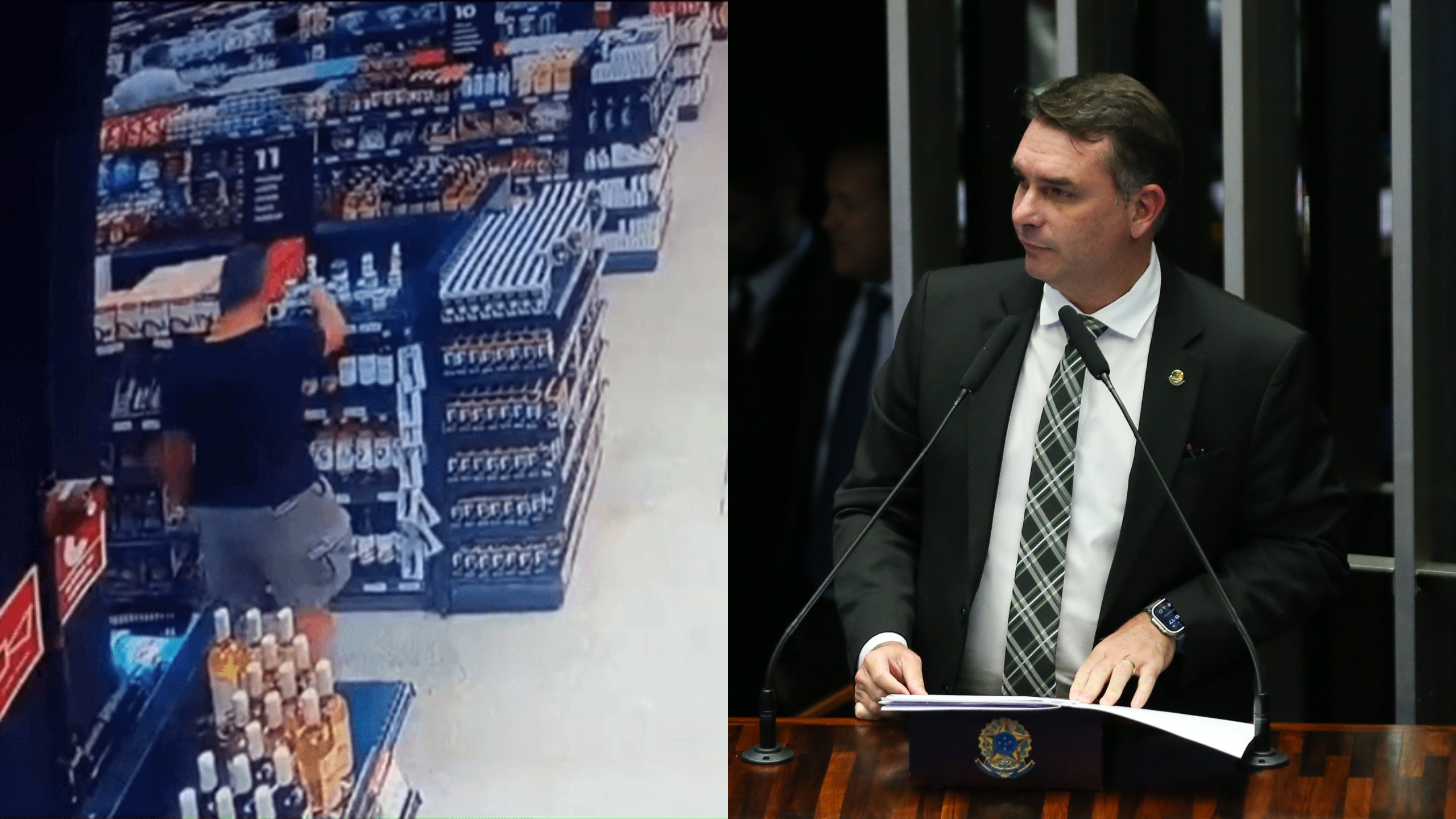 Erick Ferreira Blatt e Flávio Bolsonaro