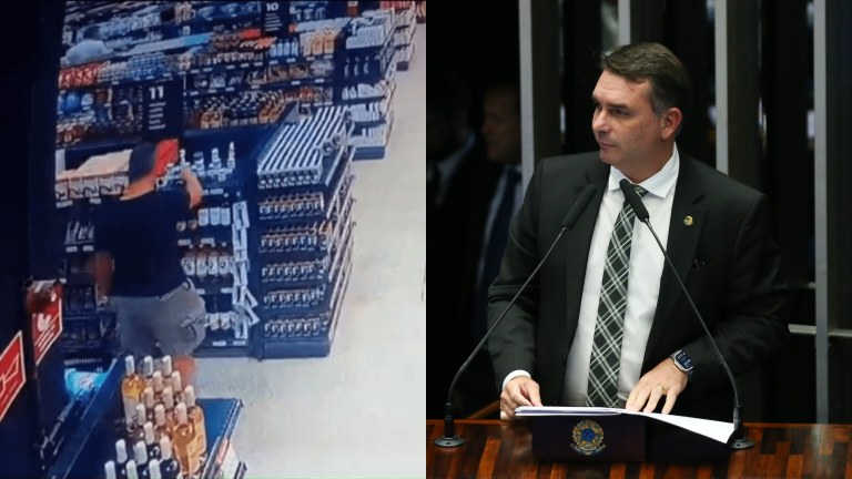 Erick Ferreira Blatt e Flávio Bolsonaro