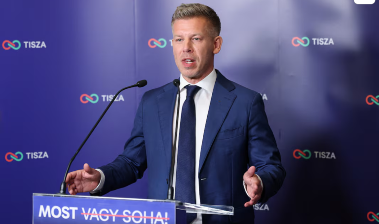 Péter Magyar, vencedor das eleições na Hungria