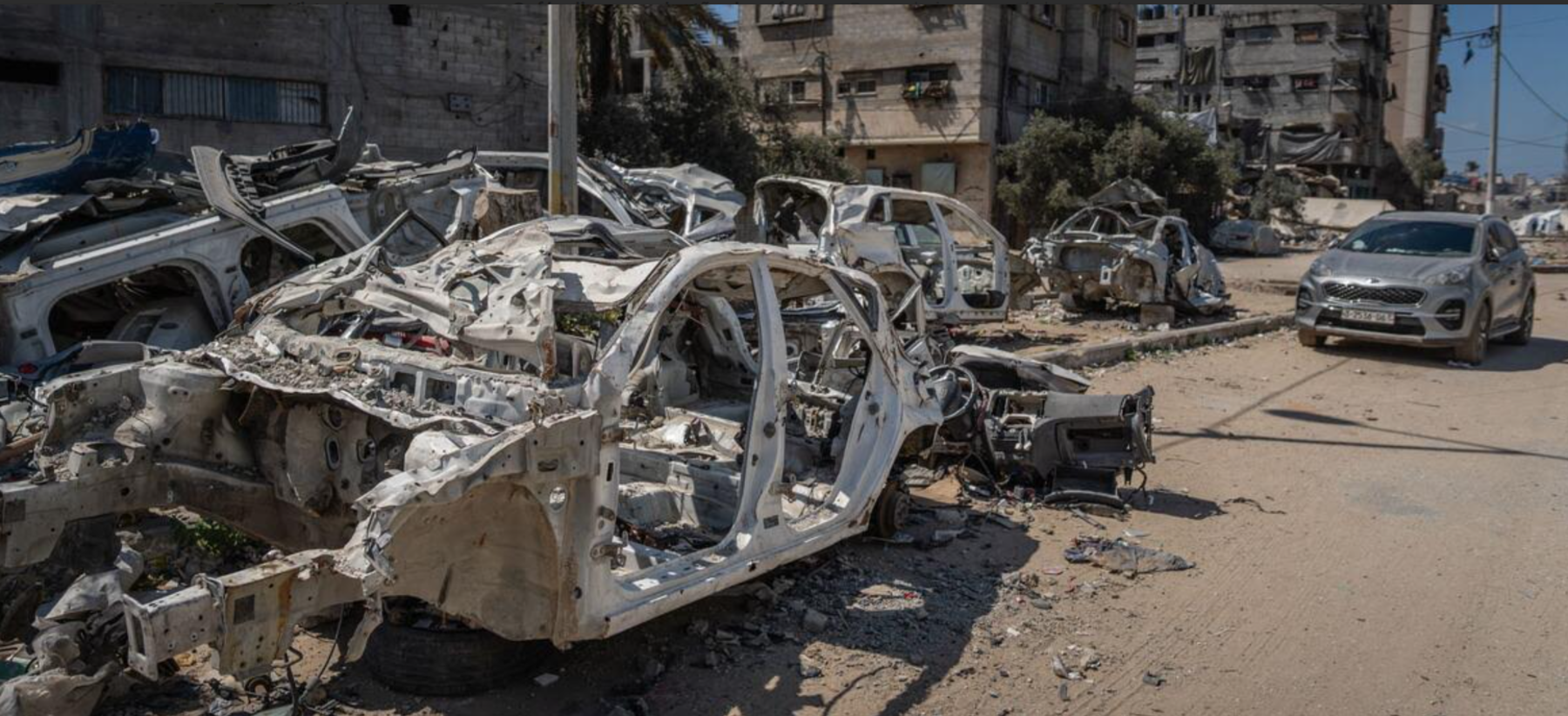 Boa parte de Gaza ainda se encontra em ruínas