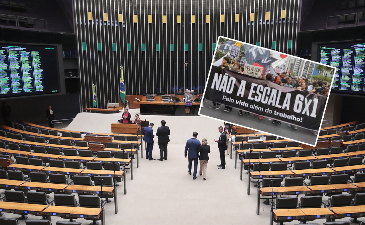 Câmara dos Deputados e um ato no Brasil contra a jornada 6x1