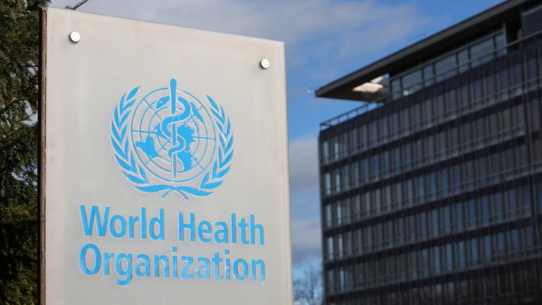 Uma imagem mostra a sede da Organização Mundial da Saúde (OMS) em Genebra, Suíça, 28 de janeiro de 2025