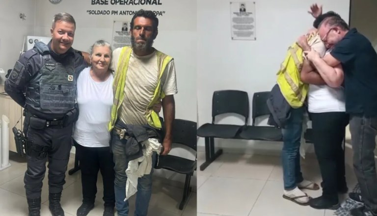 Vídeo mostra reencontro de homem com a mãe, de 70 anos, que não acreditava que filho ainda estava vivo