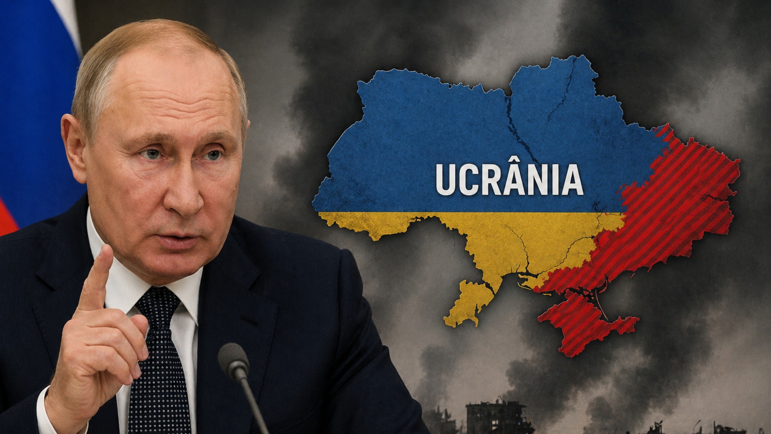 Putin acusa Ucrânia de recorrer a “métodos abertamente terroristas” diante de perdas