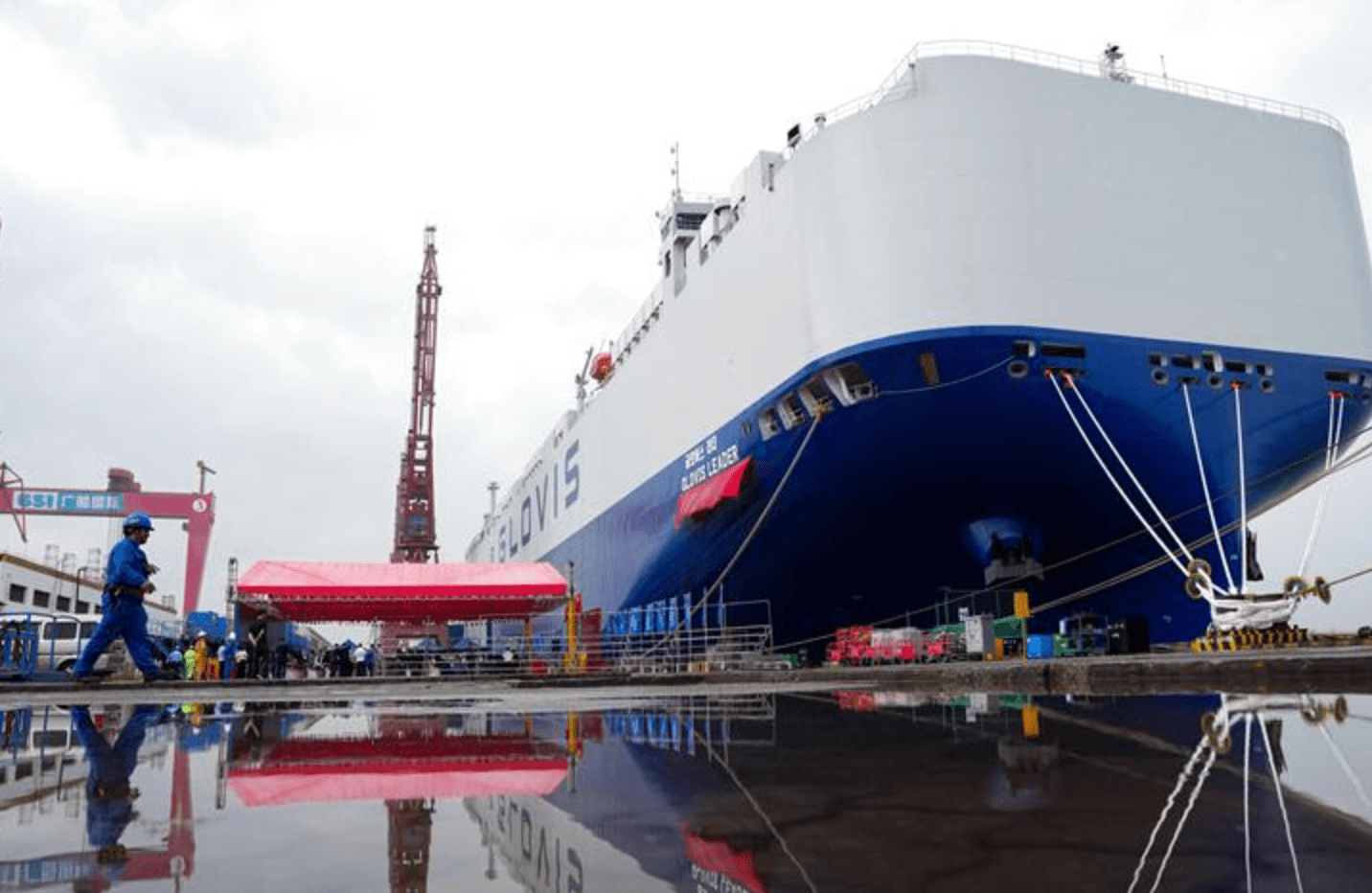 Glovis Leader, o maior navio transportador de carros do mundo