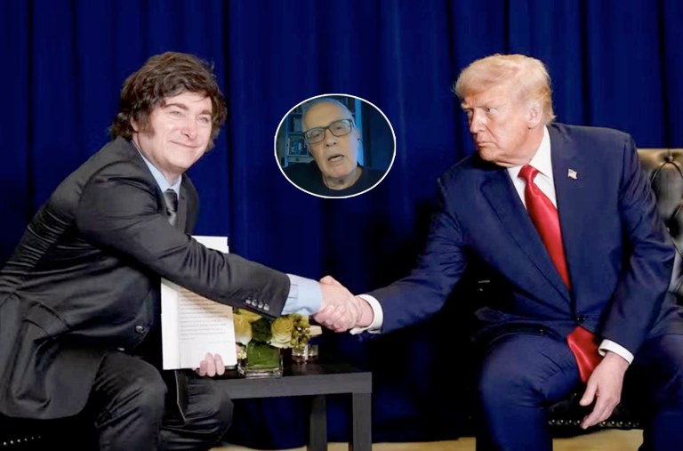 Javier Milei, Ricardo Almeida e Donald Trump