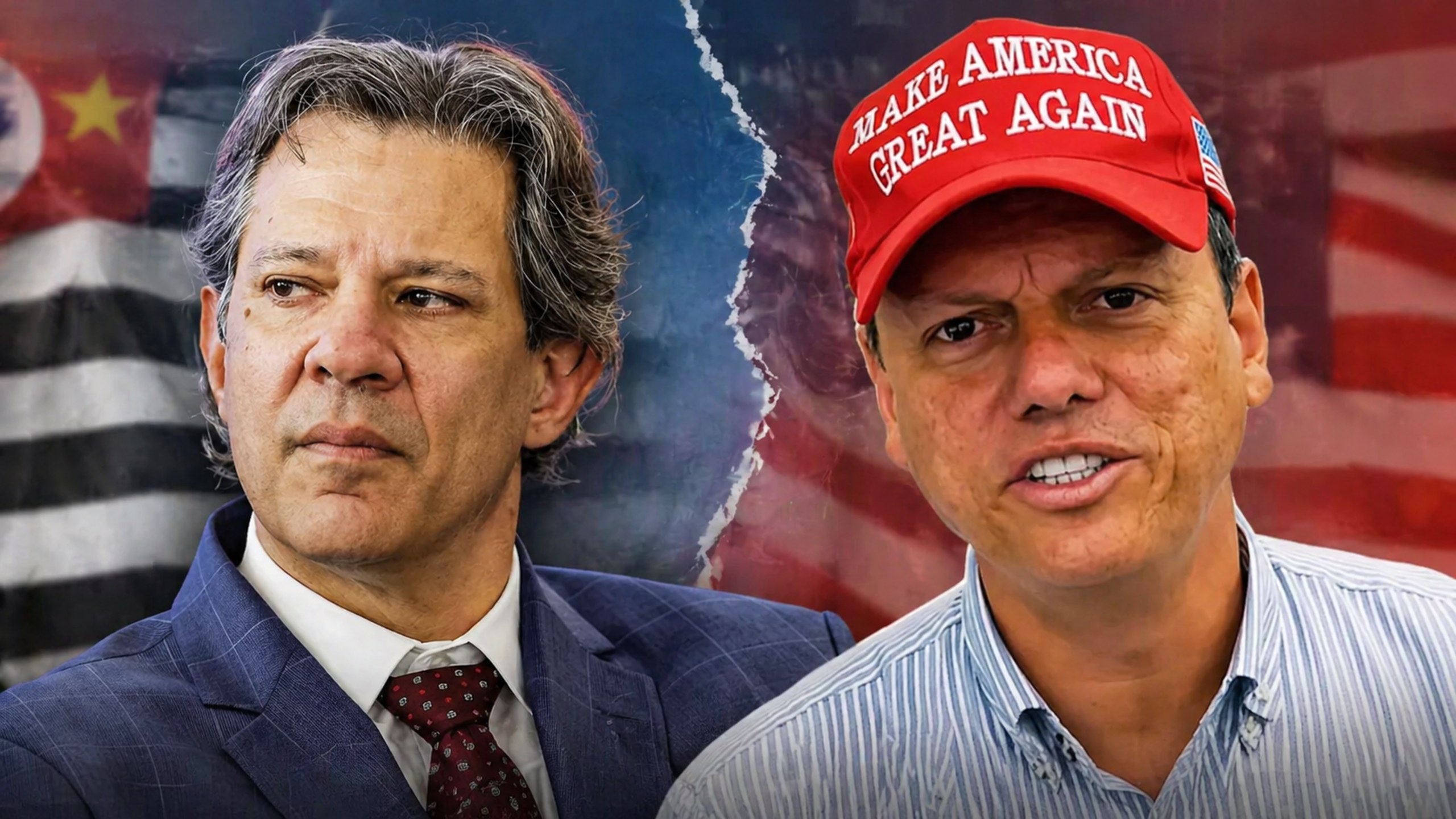 Fernando Haddad (Foto: Marcelo Camargo / Agência Brasil) e Tarcísio de Freitas