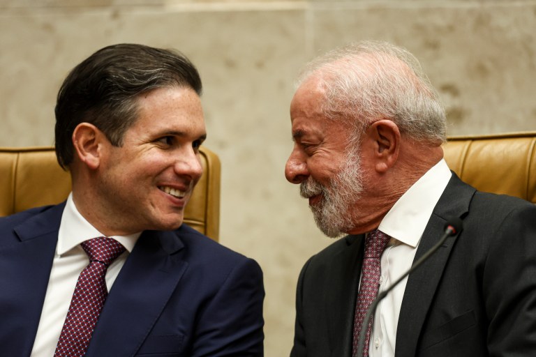 Brasília (DF), 02/02/2026 - O presidente da Câmara dos Deputados, Hugo Motta, e o presidente Luiz Inácio Lula da Silva participam da abertura do Ano Judiciário de 2026 do Supremo Tribunal Federal (STF). Foto: Marcelo Camargo/Agência Brasil
