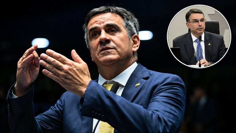 Ciro Nogueira e Flávio Bolsonaro
