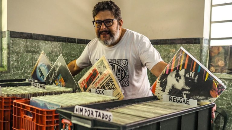 Sidney Pereira Rosa, empreendedor do mercado de discos de vinil há mais de 10 anos