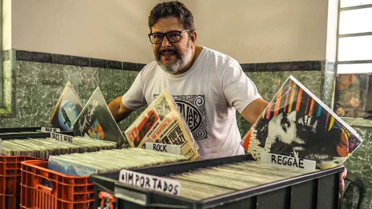 Sidney Pereira Rosa, empreendedor do mercado de discos de vinil há mais de 10 anos