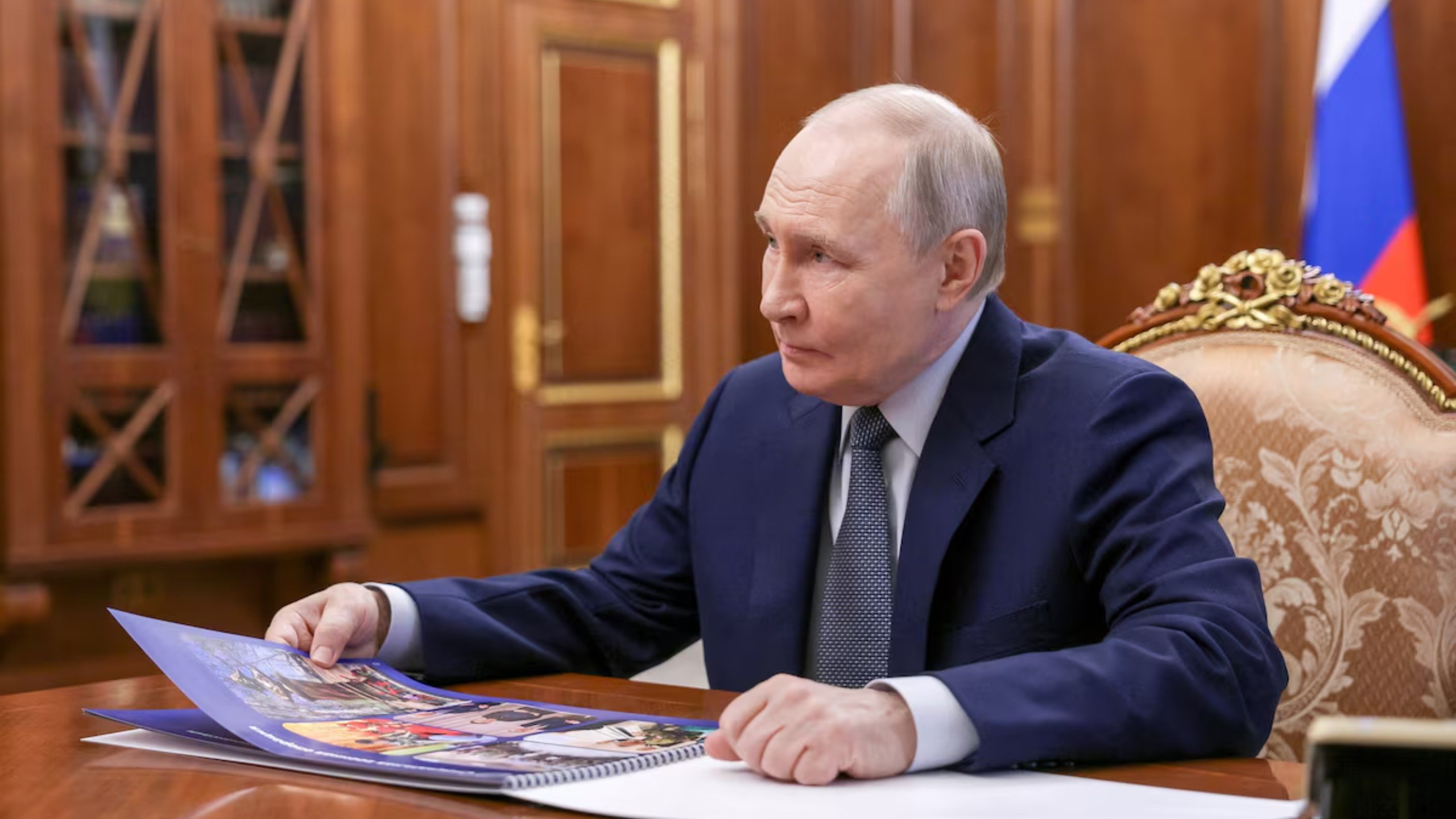 O presidente da Rússia, Vladimir Putin, em 4 de maio de 2026