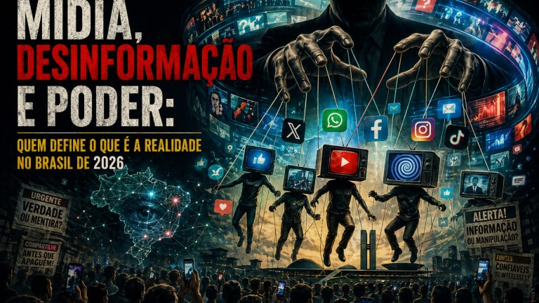 Mídia, desinformação e poder: quem define o que é a realidade no Brasil de 2026