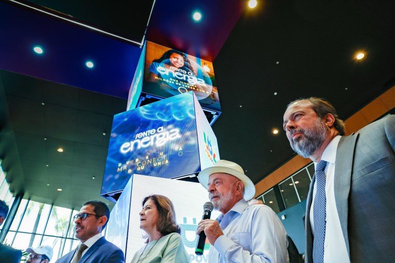 Presidente Lula durante o evento Sente a Energia, em Brasília  SEAUD/PR