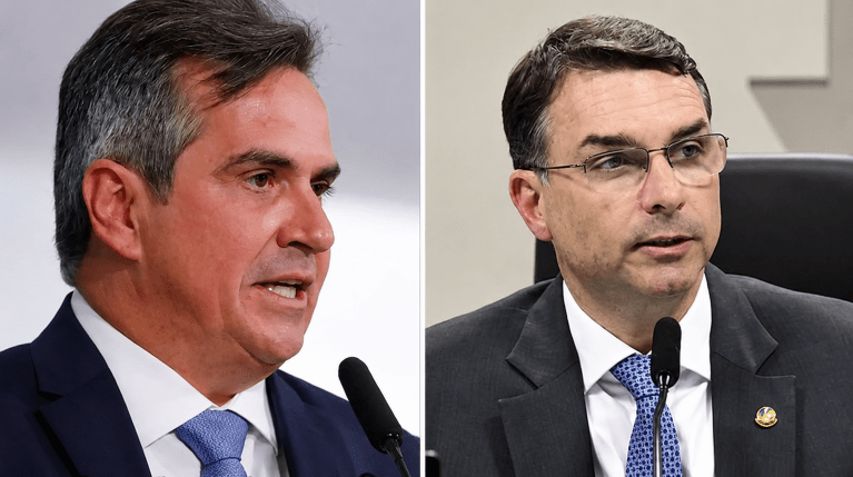 Ciro Nogueira e Flávio Bolsonaro
