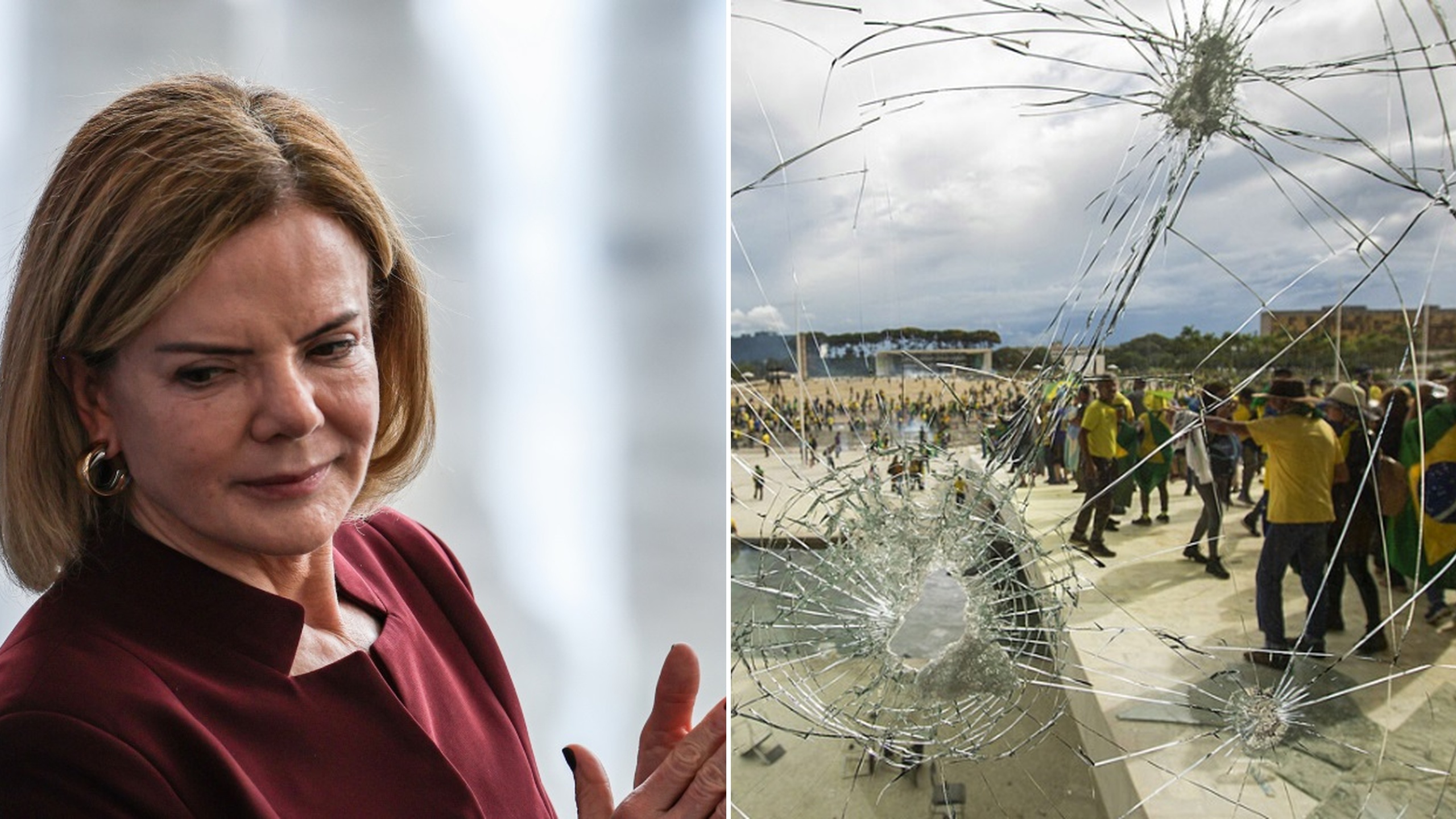 Gleisi Hoffmann e os atos golpistas do 8 de Janeiro de 2023