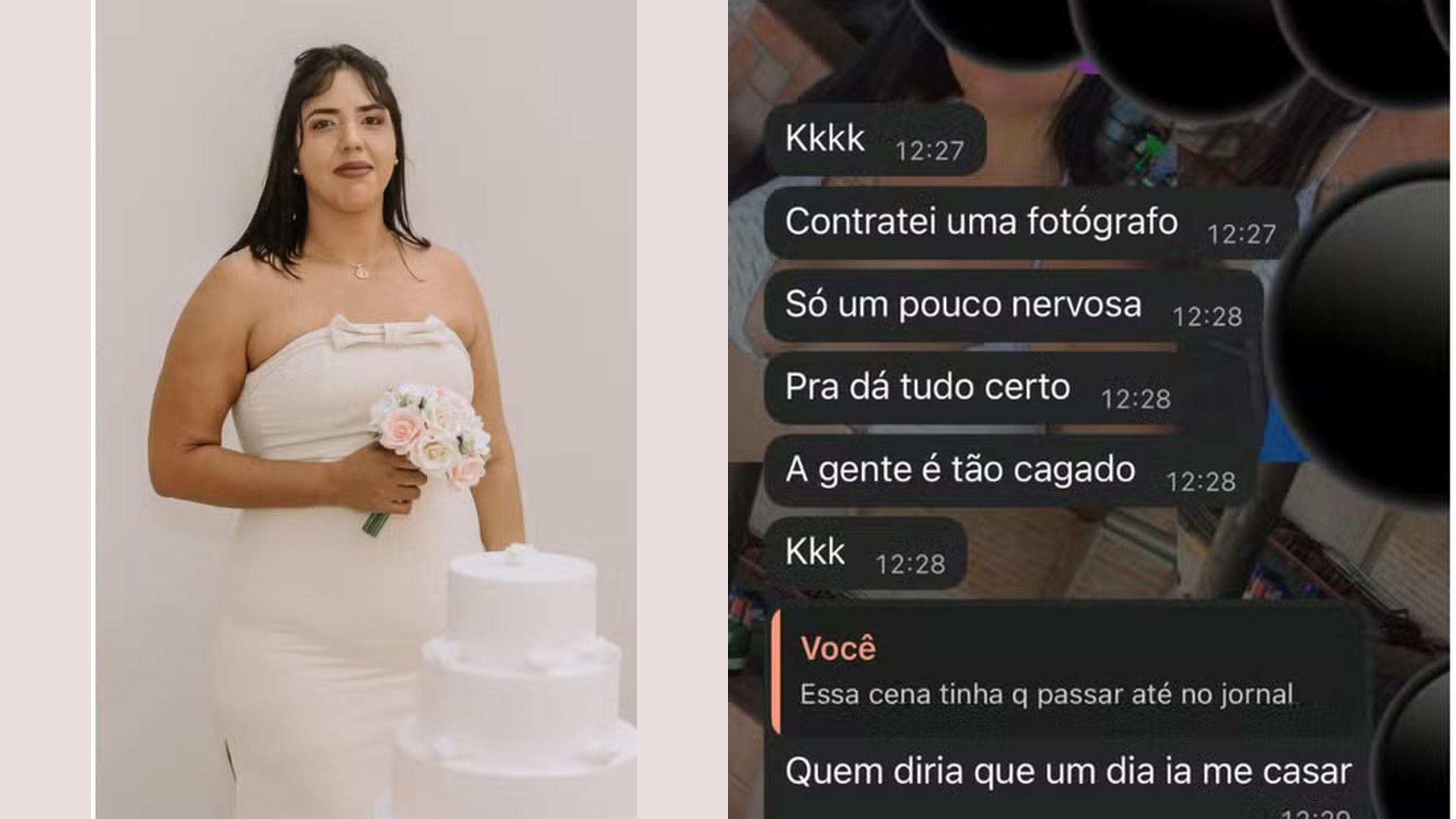 Nájylla Duenas Nascimento, de 34 anos, morreu baleada no dia em que oficializou o casamento; horas antes da cerimônia, ela celebrou a união em mensagem enviada a familiares