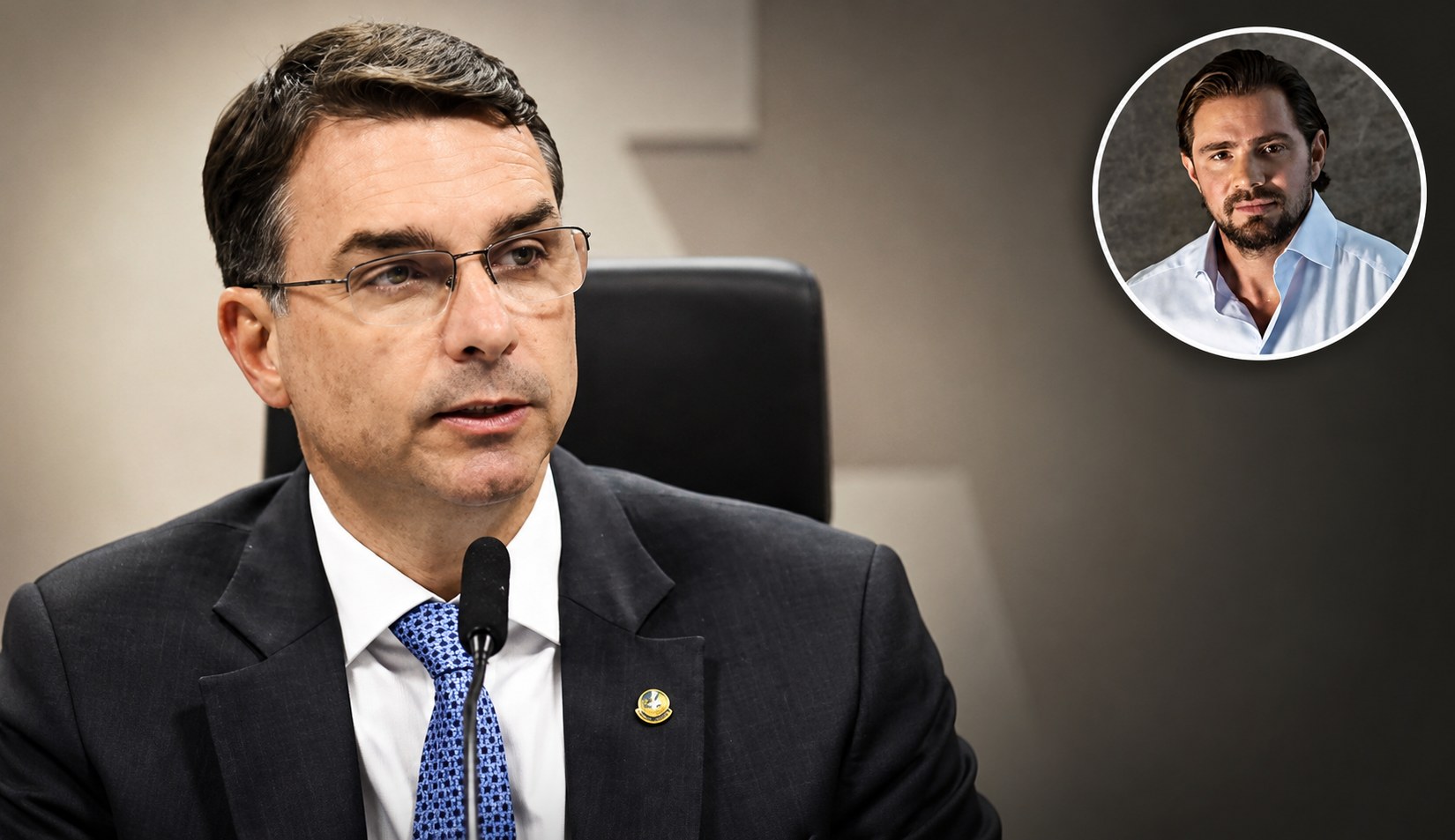 Flávio Bolsonaro e Daniel Voracro