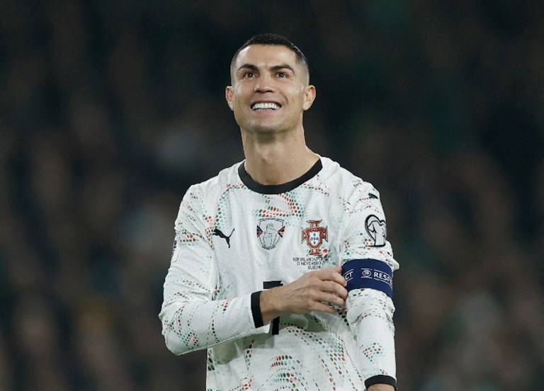 Cristiano Ronaldo em jogo de Portugal contra Irlanda