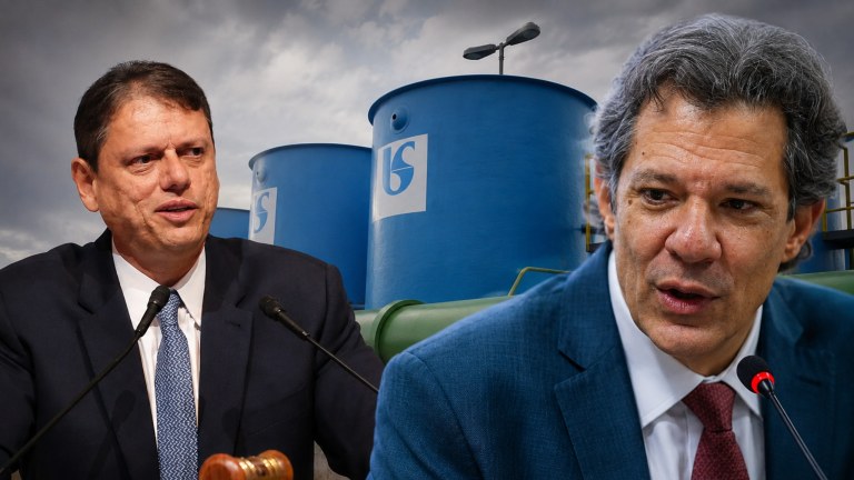 Haddad chama privatização da Sabesp de "lambança" e diz que Tarcísio criou a "Enel da água"
