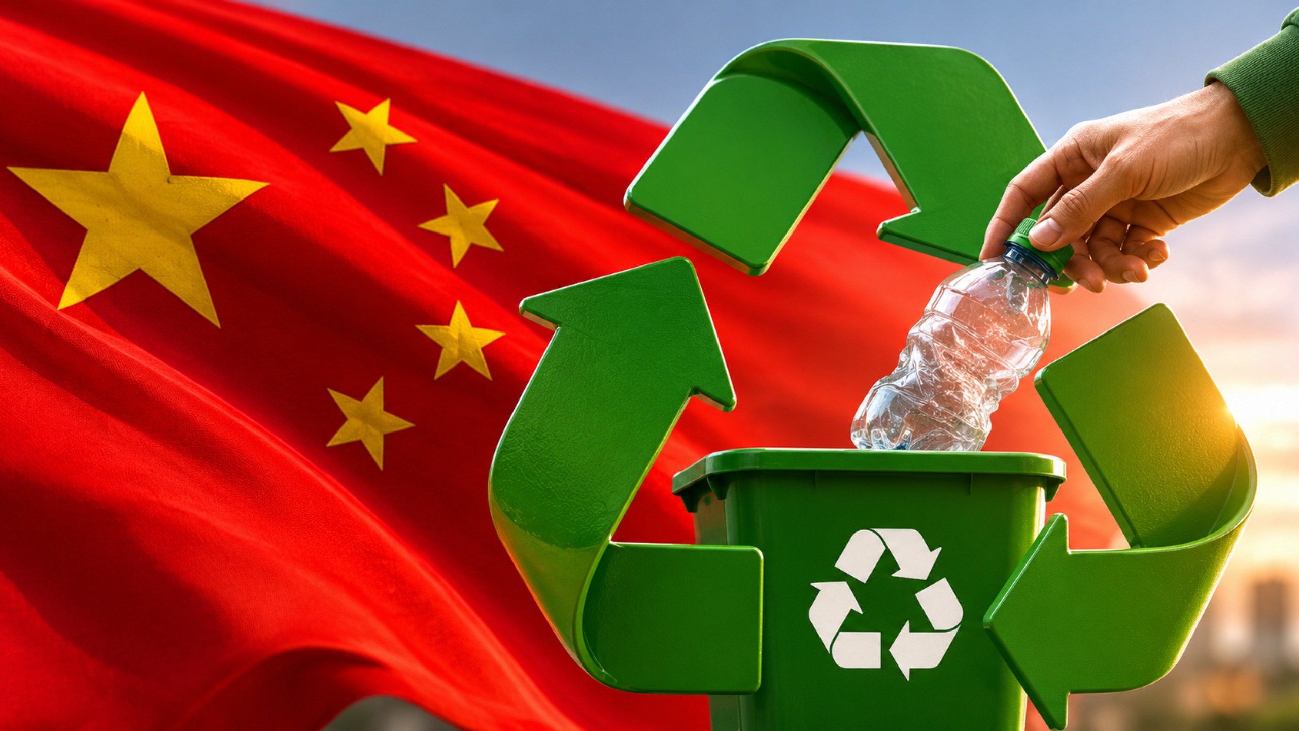 China quer elevar reciclagem de resíduos urbanos para 76% até 2030