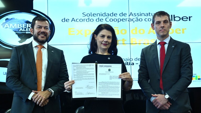Assinatura de Acordo de Cooperação Técnica entre MJSP e Uber no âmbito do Programa Amber Alert Brasil