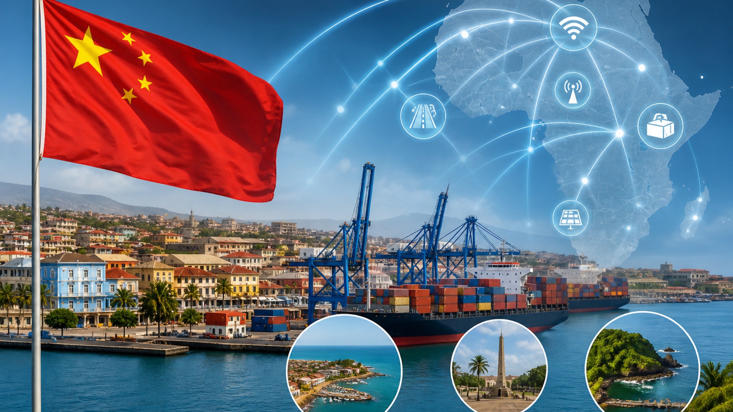 China amplia presença econômica e tecnológica em países lusófonos da África Ocidental