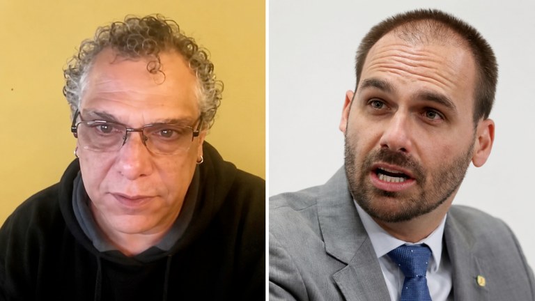 Reynaldo Aragon e Eduardo Bolsonaro