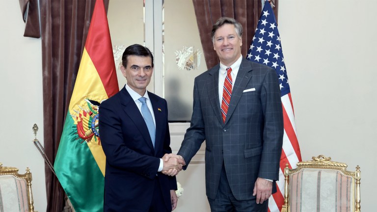 Rodrigo Paz e Christopher Landau