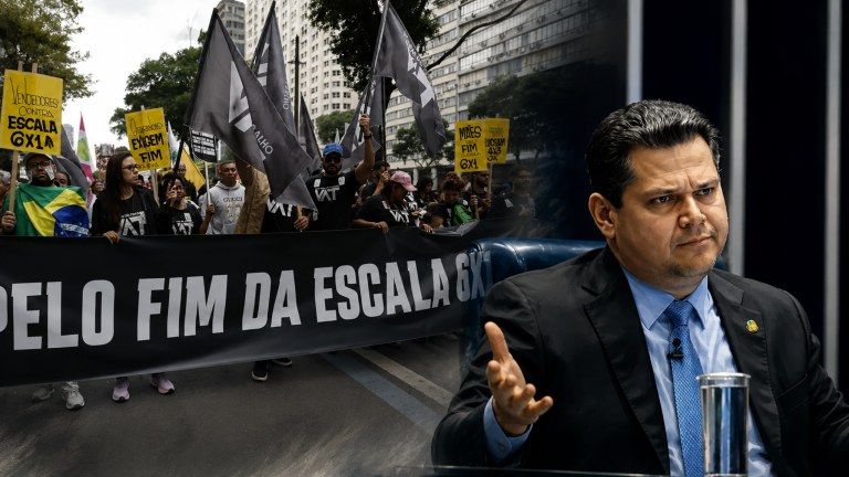 Manifestação pelo fim da escala 6x1 e Davi Alcolumbre