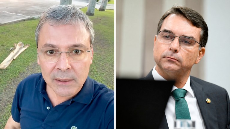Lindbergh Farias e Flávio Bolsonaro