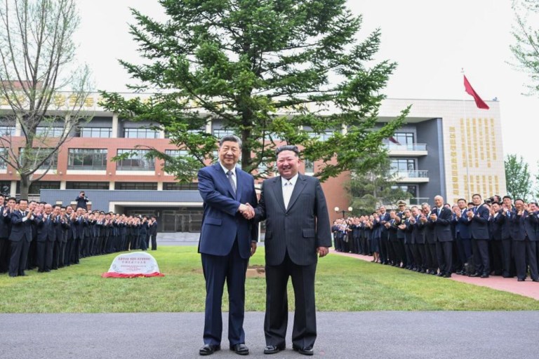 Xi Jinping e Kim Jong Un