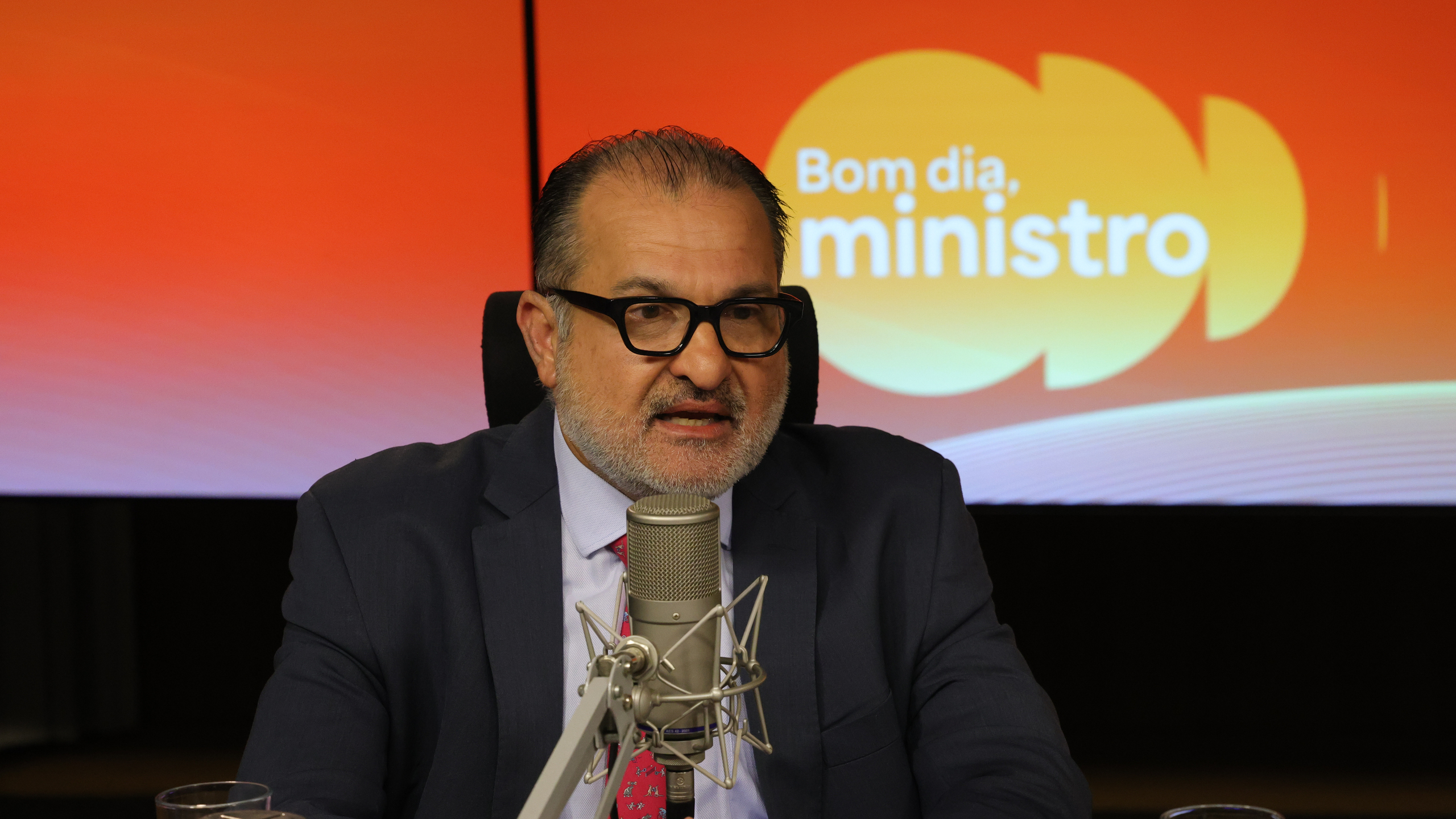 O ministro dos Transportes, George Santoro, participa do programa Bom Dia, Ministro Foto: Fabio Rodrigues-Pozzebom/ Agência Brasil