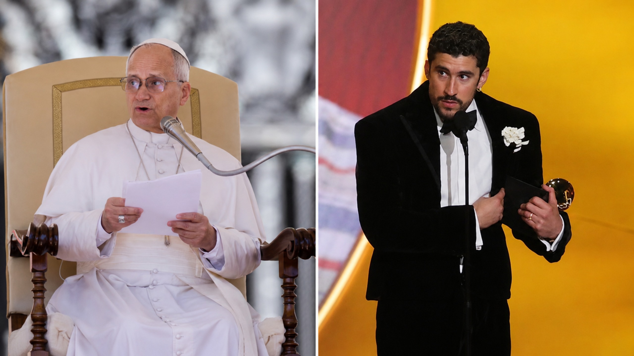 Papa Leão XIV e  Bad Bunny