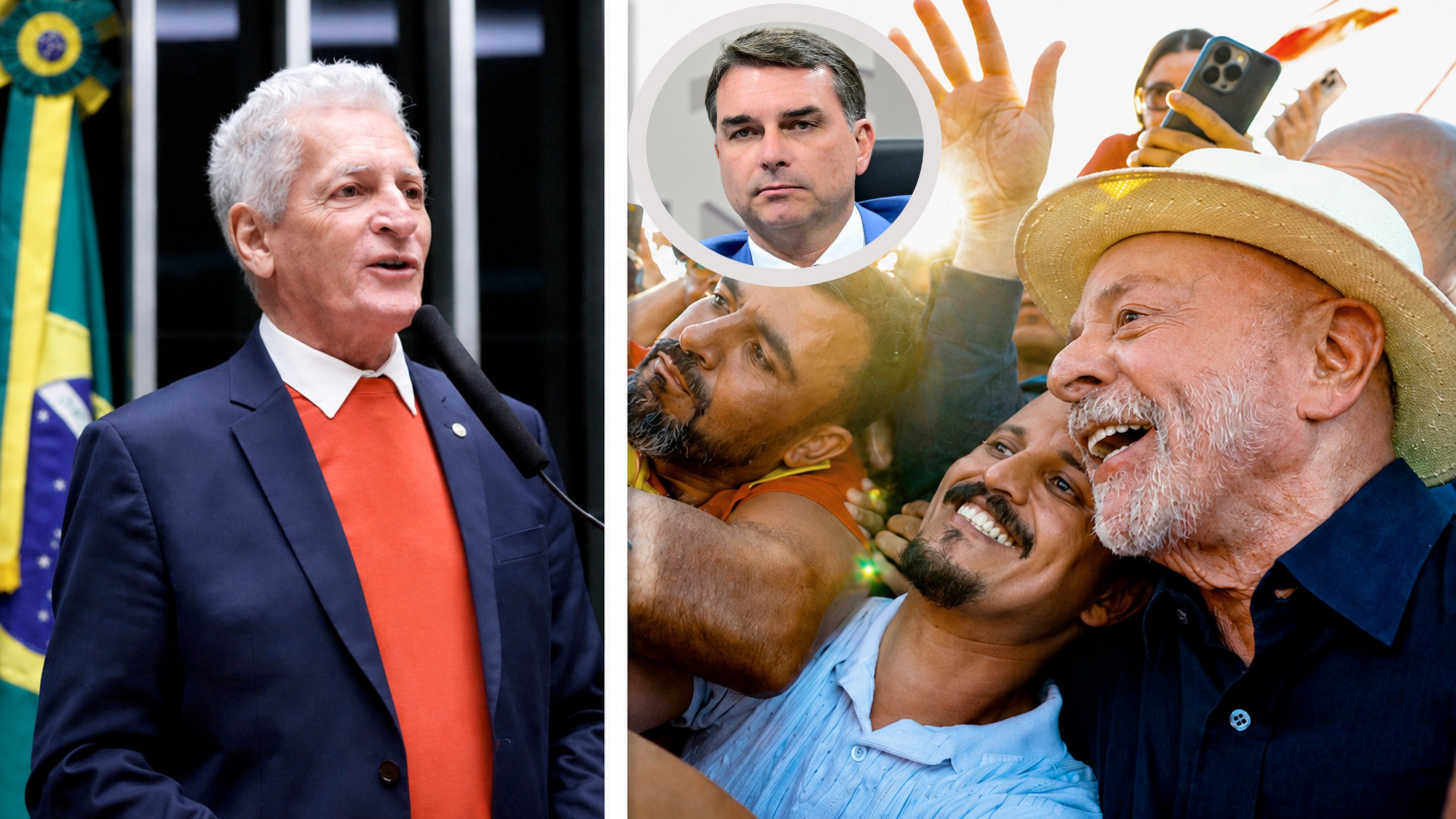 Rogério Correia, Flávio Bolsonaro e Lula