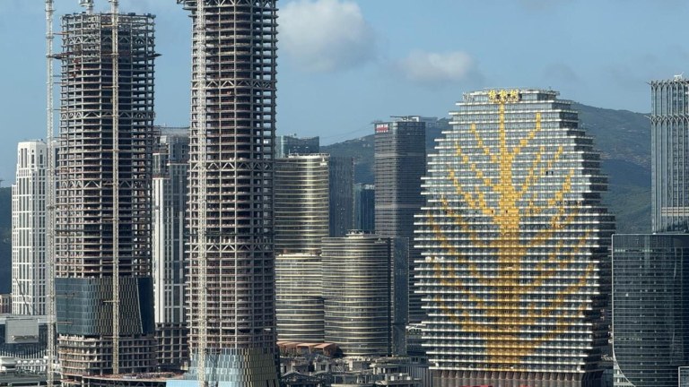 Visão panorâmica de Hengqin a partir de Macau
