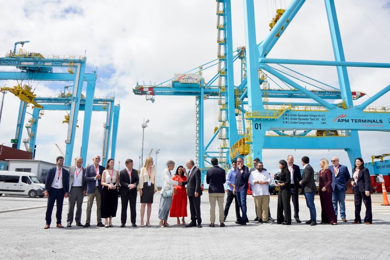 Vice Presidente da República Geraldo Alckmin durante  entrega l do 1º Terminal 100% Elétrico da América Latina da APM Terminals, em Suape (PE)