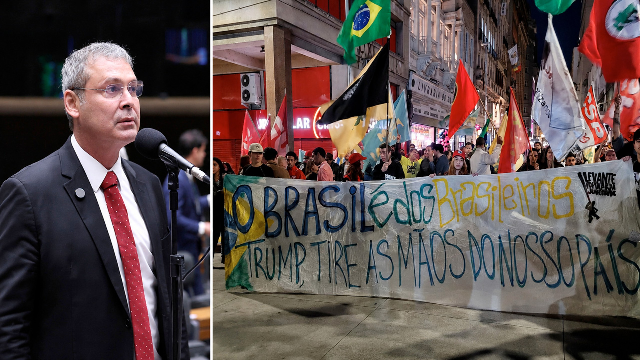 Lindbergh Farias e um ato pela soberania brasileira
