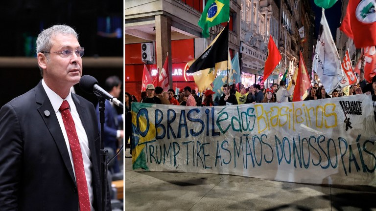 Lindbergh Farias e um ato pela soberania brasileira