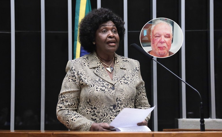 Benedita da Silva e Mauro Figueiredo