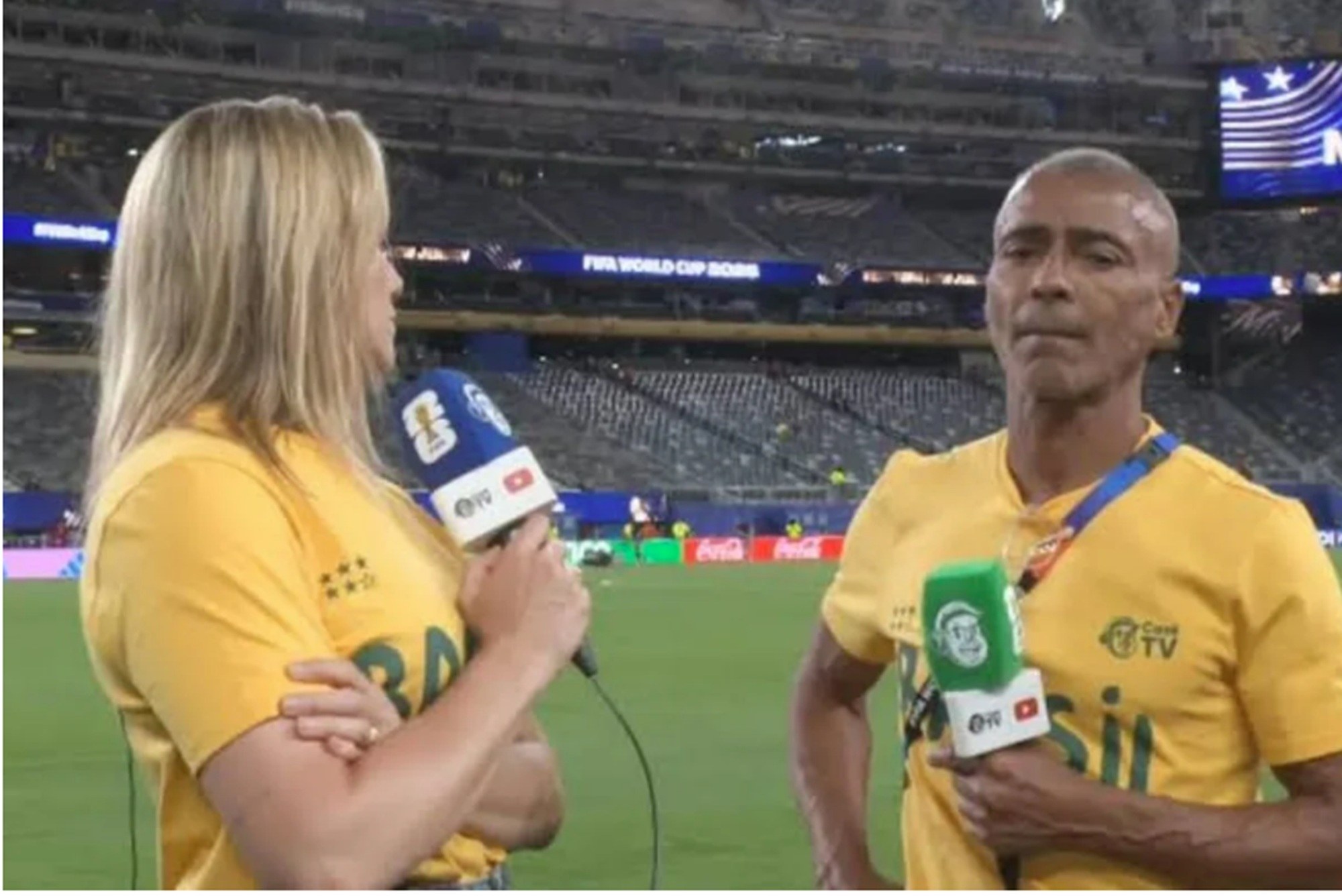 O ex-jogador de futebol Romário mandou um recado para Fernanda Gentil após receber críticas por dar uma resposta afiada para a comentarista
