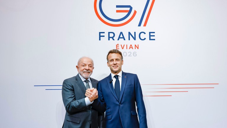 Lula e Emmanuel Macron