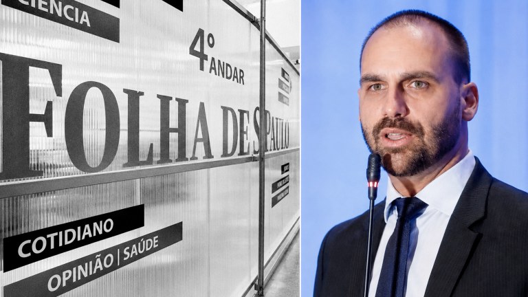 Jornal Folha de S.Paulo e Eduardo Bolsonaro