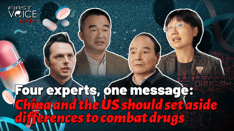 Divulgação do documentário “Guerra ao Fentanil: Registro da Cooperação China-EUA”, da CGTN